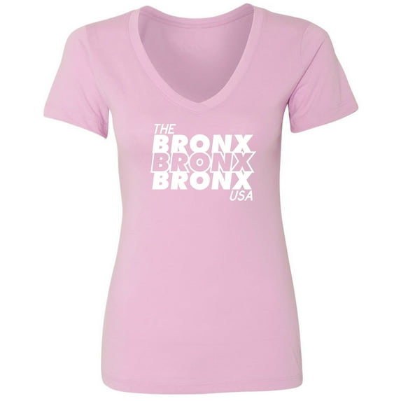 The Bronx USA Womens V-Neck Tee