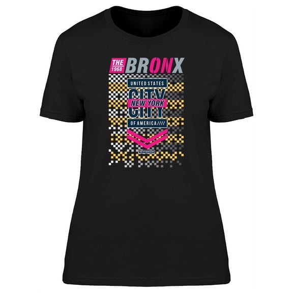 The Bronx United States Checkers T-Shirt Women -Image by Shutterstock, Female 3X-Large