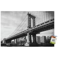 thumbnail image 1 of The Brooklyn Bridge - Iconic Wall Poster with Push Pins, 22.375" x 34", 1 of 3