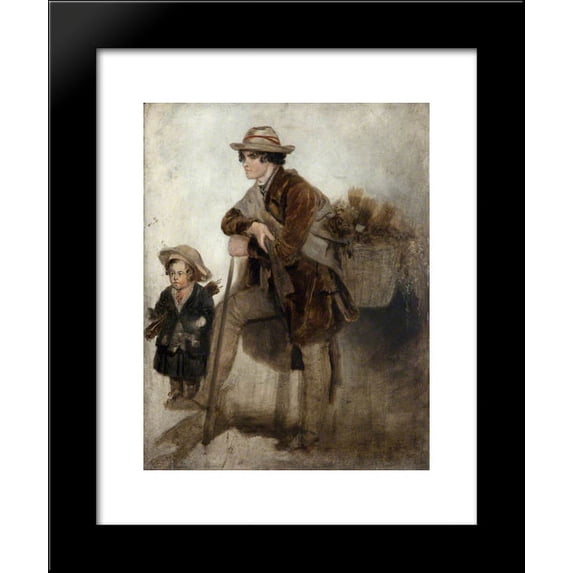 The Broom Seller 20x24 Framed Art Print by William Collins