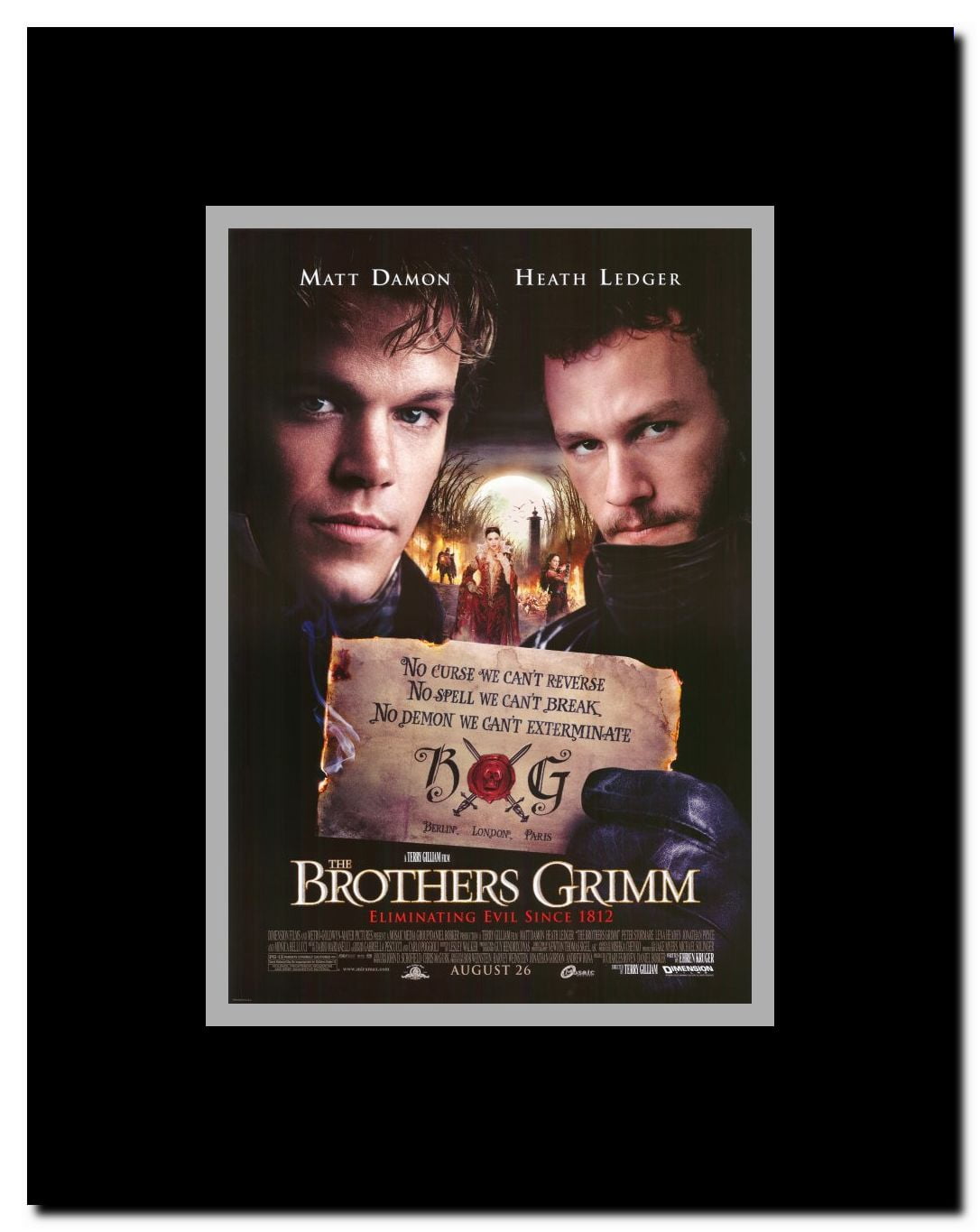The Brothers Grimm Framed Movie Poster