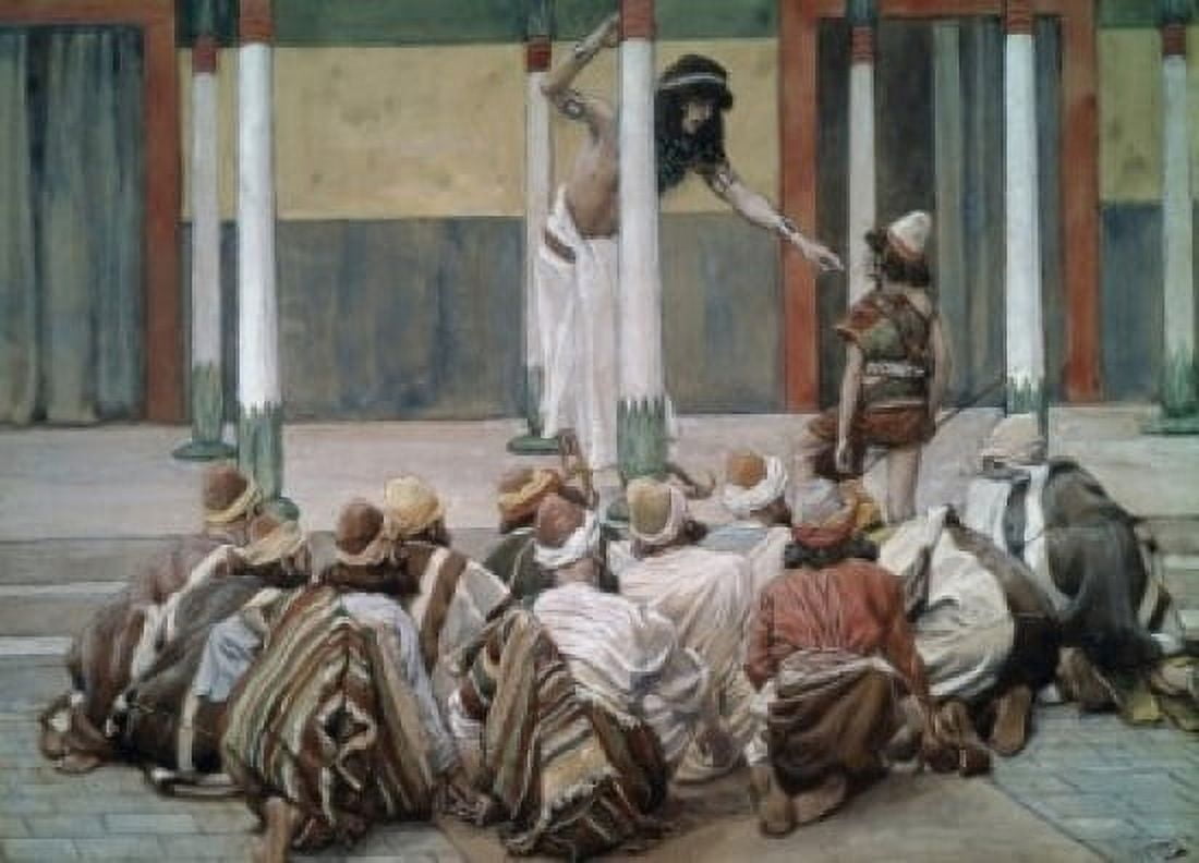 The Brothers of Joseph James Tissot (1836-1902 French) Watercolor Jewish Museum New York Canvas Art - James Tissot (24 x 36)