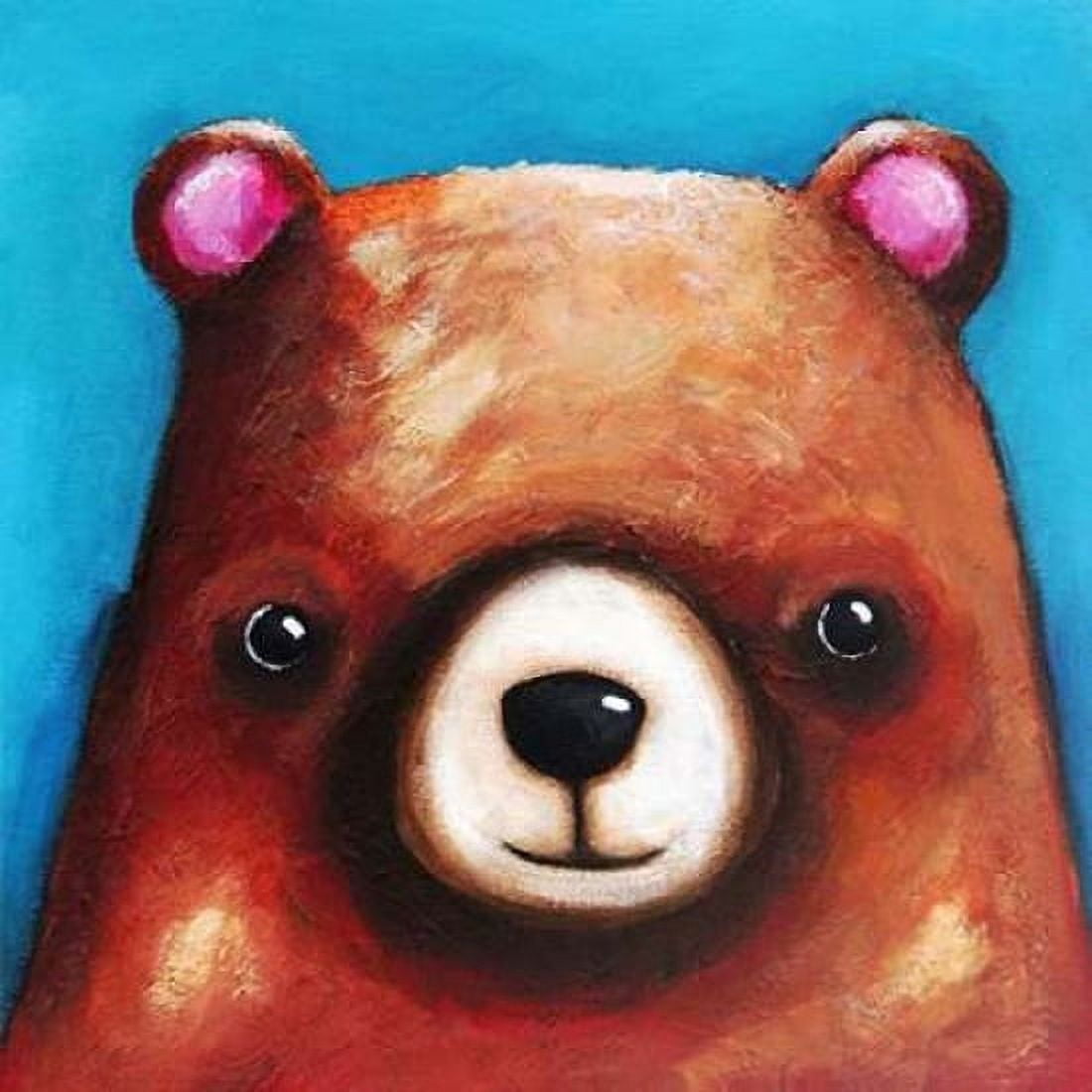 The Brown Bear Canvas Art - Lucia Stewart (24 x 24)