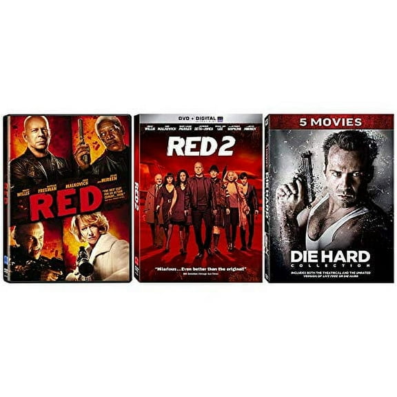 The Bruce Willis Kicking Butt and Taking Names Collection - 7 Movies (RED 1-2 + Die Hard 1-5)
