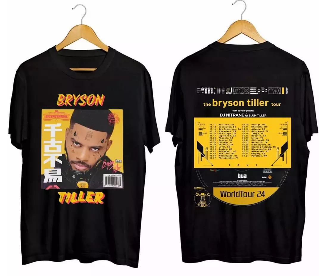 The Bryson Tiller 2024 Concert Shirt, Fan Gift, Ship From Us