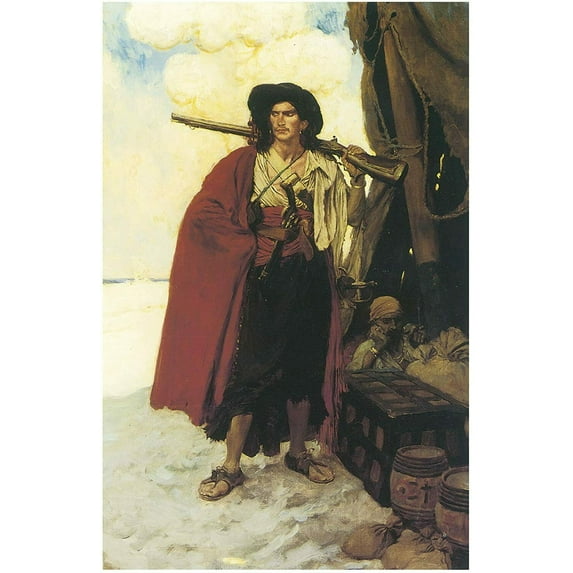 The Buccaneer was a Picturesque Fello - CANVAS OR FINE PRINT WALL ART