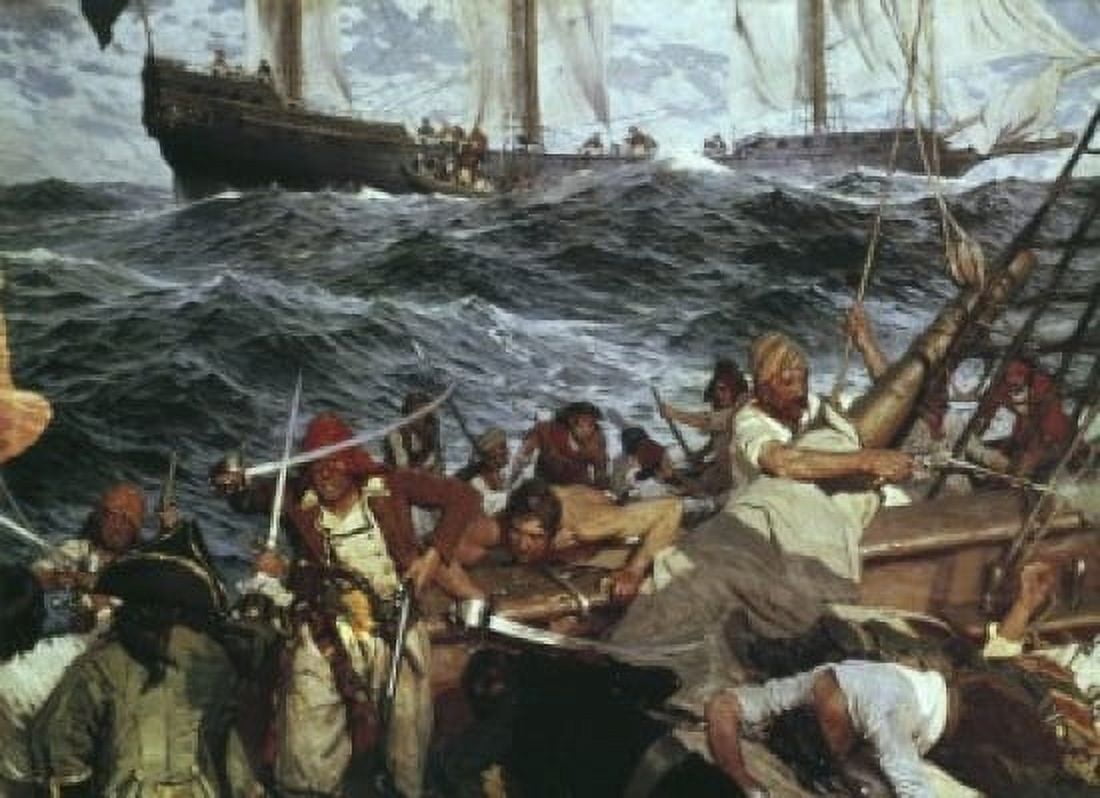 The Buccaneers Frederick Judd Waugh (1861-1940 American) Canvas Art - Frederick Judd Waugh (24 x 36)
