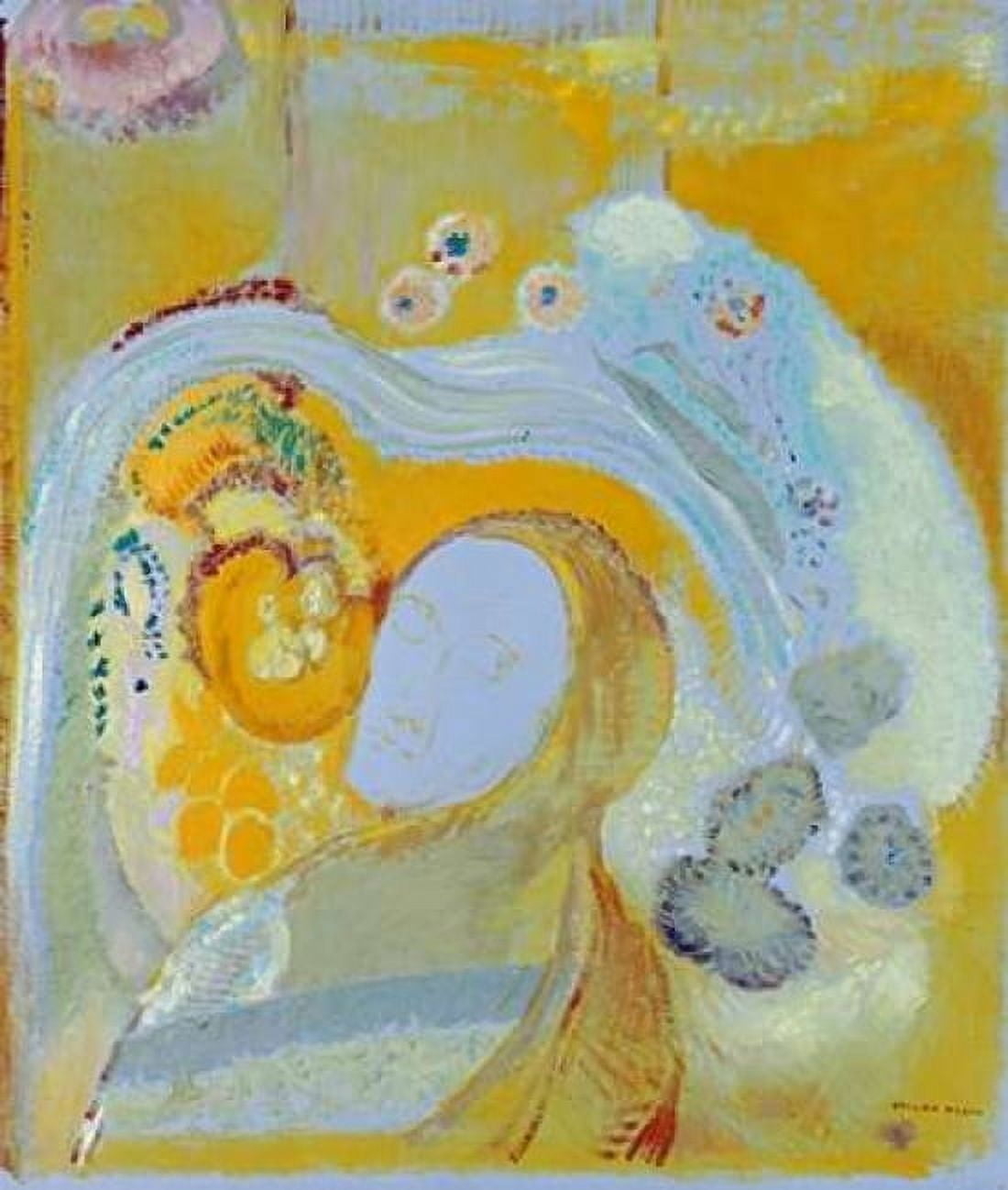 The Buddha Canvas Art - Odilion Redon (24 x 24)