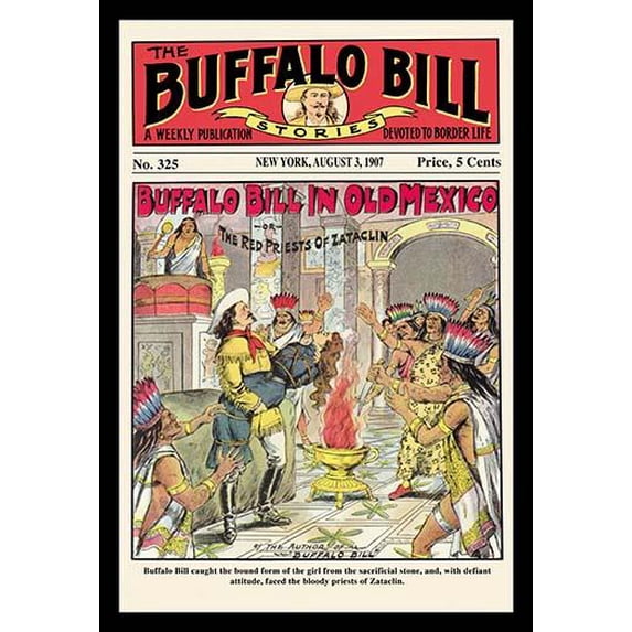 The Buffalo Bill Stories: Buffalo Bill in Old Mexico- Fine Art Canvas Print (20" x 30")
