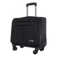 thumbnail image 1 of The Bugatti Group® Purpose Overnight Business Case On Spinner Wheels, 9.5" X 9.5" X 17.5", Black, 1 of 9
