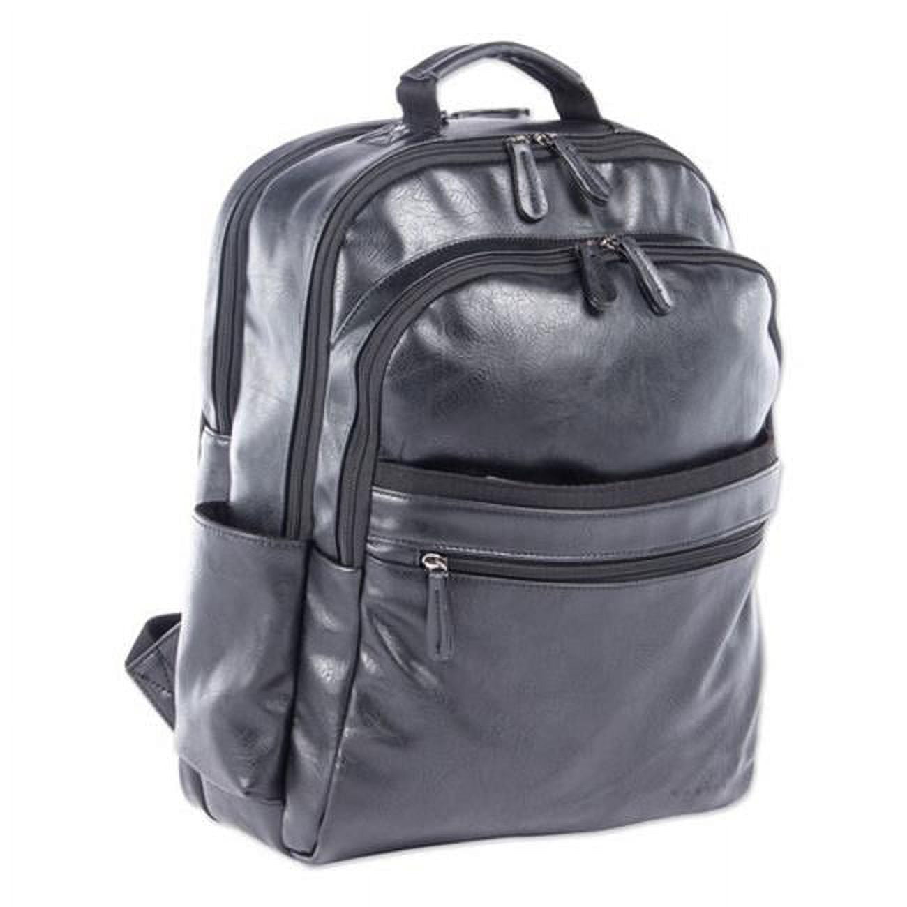 The Bugatti Group® Valais Backpack, Holds Lptops 15.6, 5.5 x 5.5 x  16.5, Black 