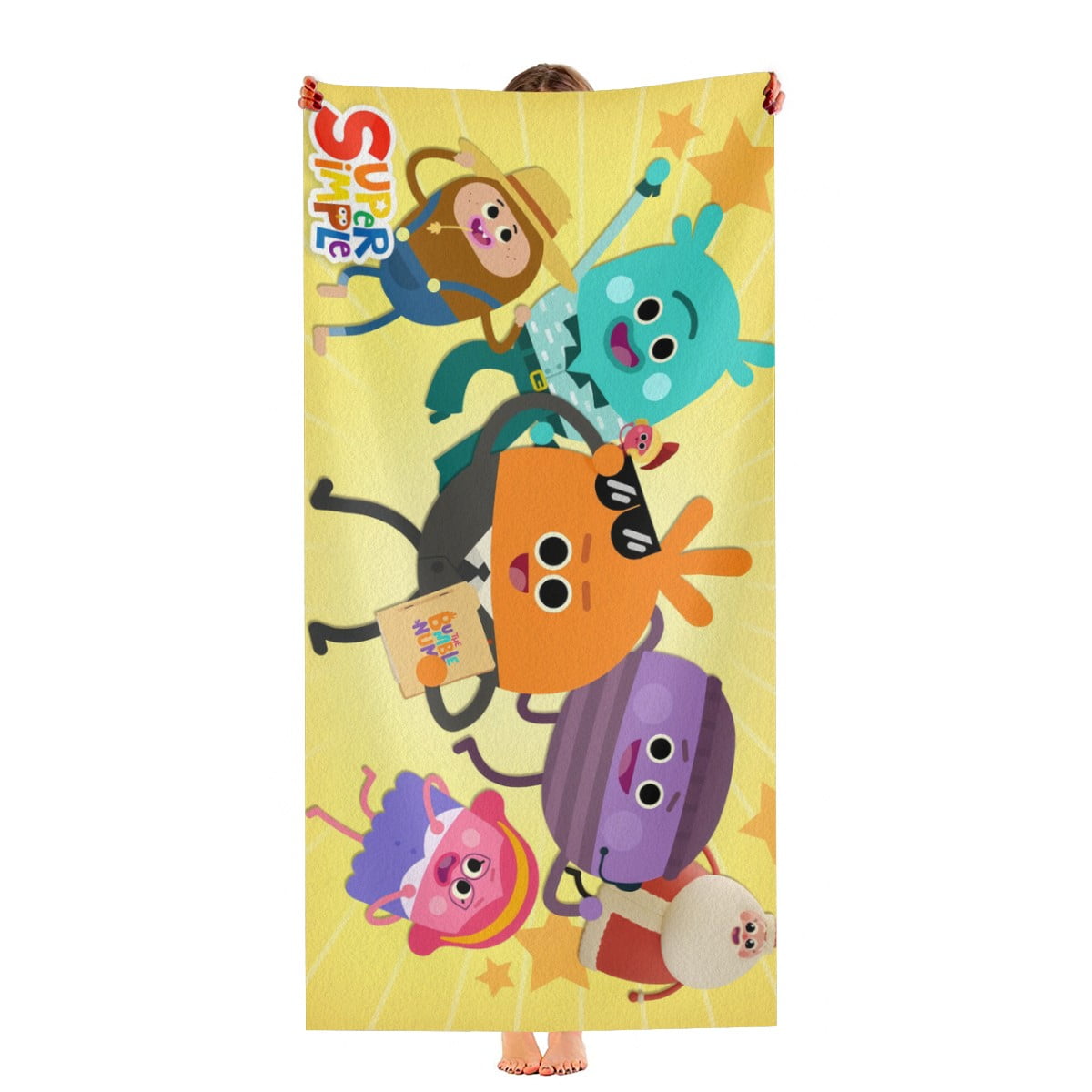The Bumble Nums Beach Towel Quick Drying Microfiber Pool Towel 30"x60" Birthday Gift