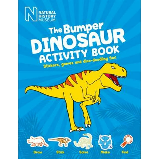 PreOwned The Bumper Dinosaur Activity Book Stickers, Games and Dino