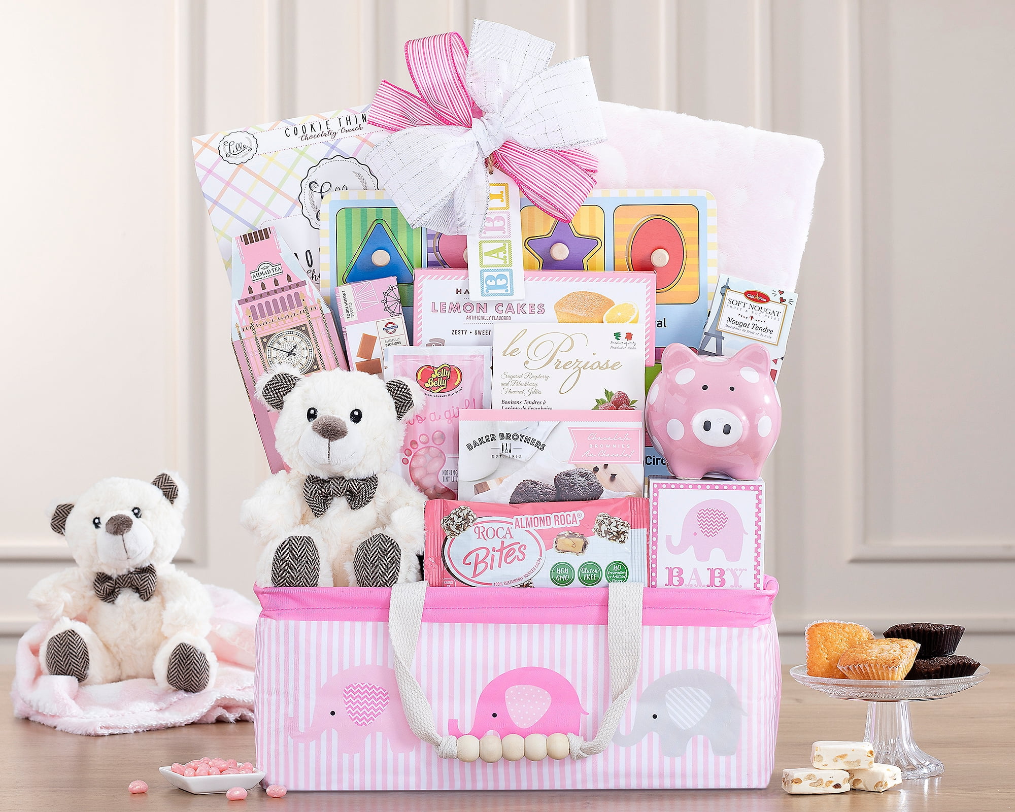 The Bundle of Joy Gift Basket by Wine Country Gift Baskets Pink