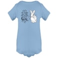 thumbnail image 1 of The Bunny Will Find You Bodysuit Infant -Image by Shutterstock,  24 Months, 1 of 2