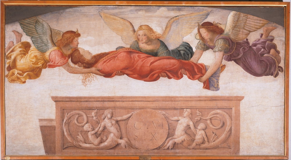 The Burial Of St Catherine Canvas Art - (36 x 24)