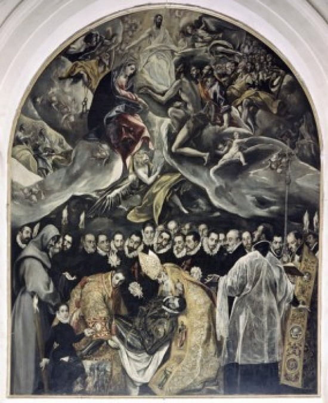 The Burial of Count Orgaz 1586 El Greco (1541-1614Greek) Iglesia Santo Tome Toledo Spain Canvas Art - El Greco (18 x 24)