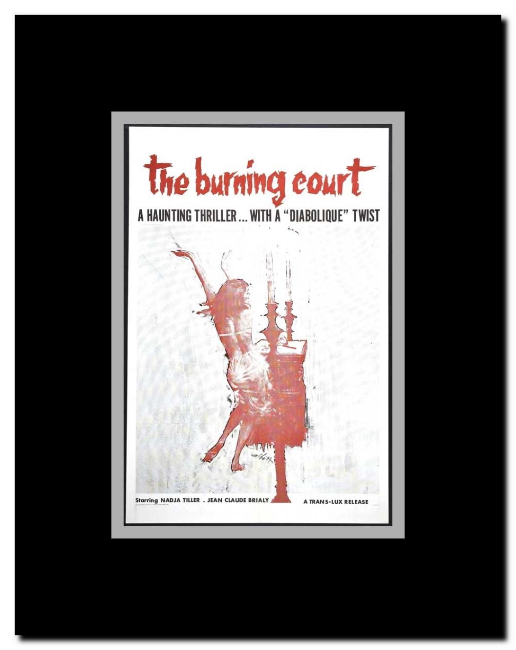 The Burning Court Framed Movie Poster