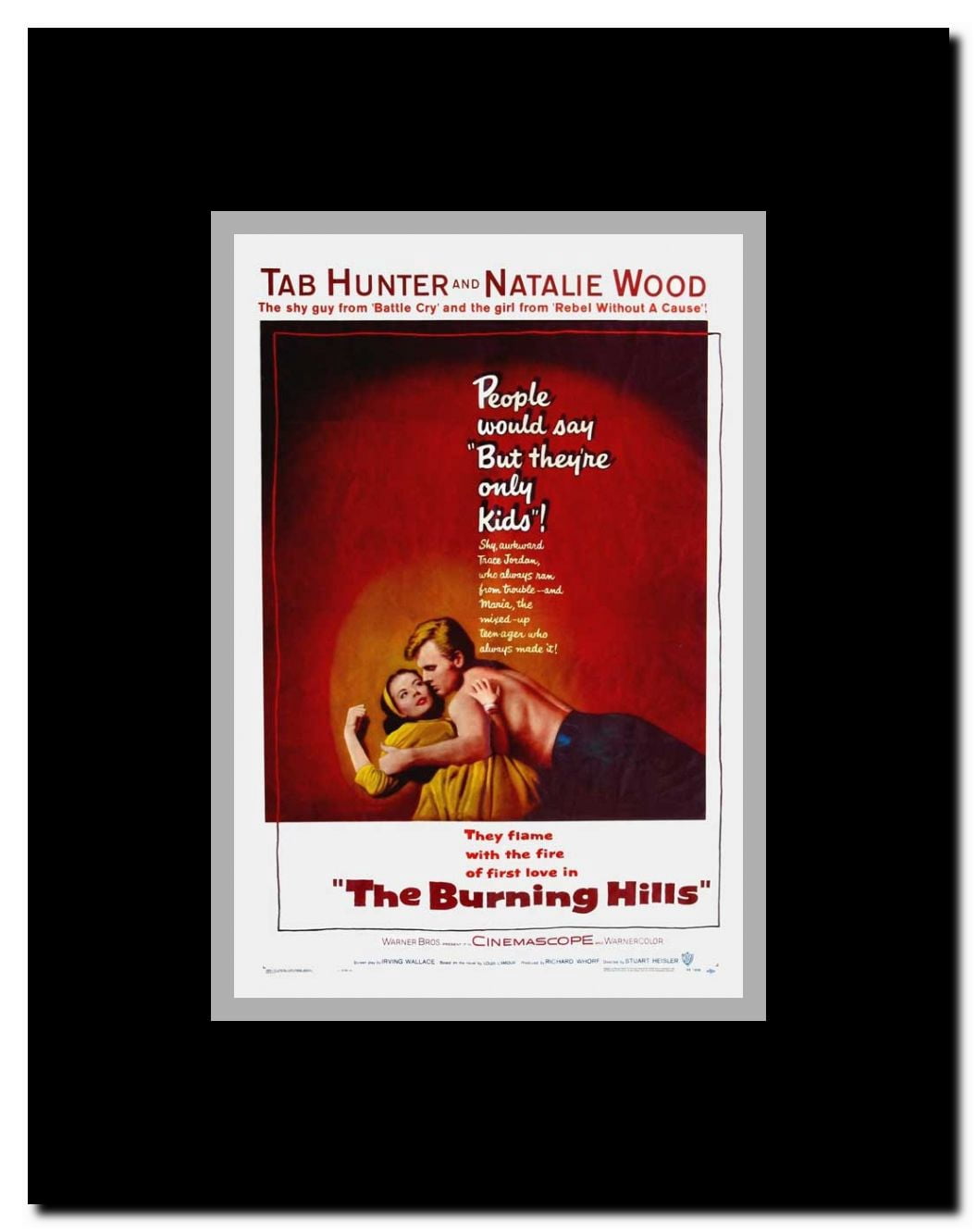 The Burning Hills Framed Movie Poster