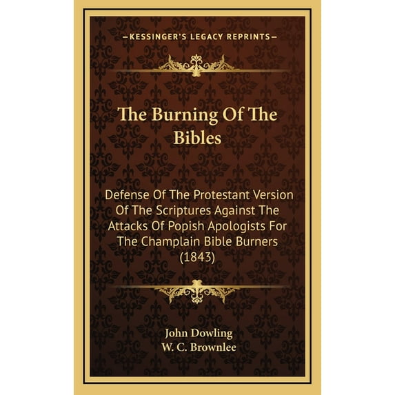 The Burning Of The Bibles (Hardcover)