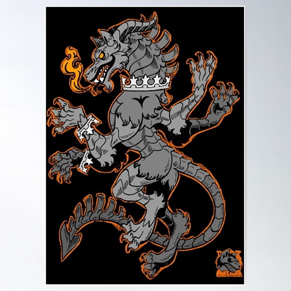 The Burning Prince Poster Wall Art, Modern Wall Decor For Living Room Bedroom, 16x24 UNFRAMED