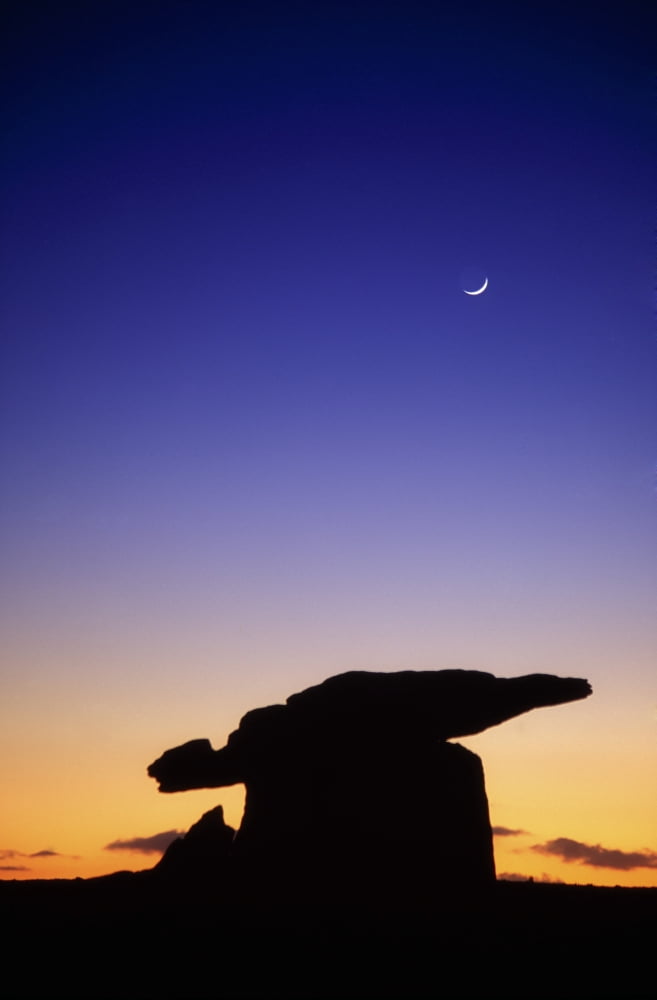 The Burren County Clare Ireland Poulnabrone Dolmen Canvas Art - Richard Cummins Design Pics (24 x 36)