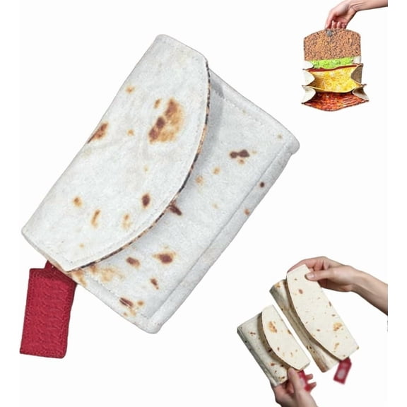 The Burrito Wallet, Slim Stylish Travel Purse, Multifunctional Card Holder Organizer with Zipper Pocket for Unisex(Small)