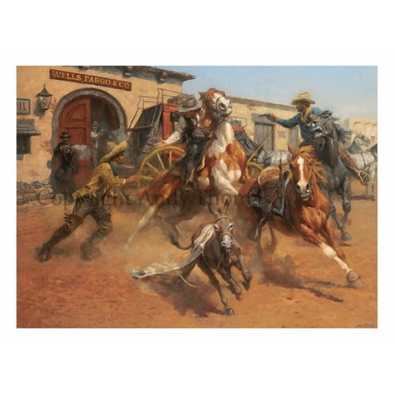 The Burro and The Bad Men Notecards by Andy Thomas Set of 10 Cards (4x6) Featuring a Funny Tale of a Burro's Kick & Unexpected Chaos 1 Unit per pack