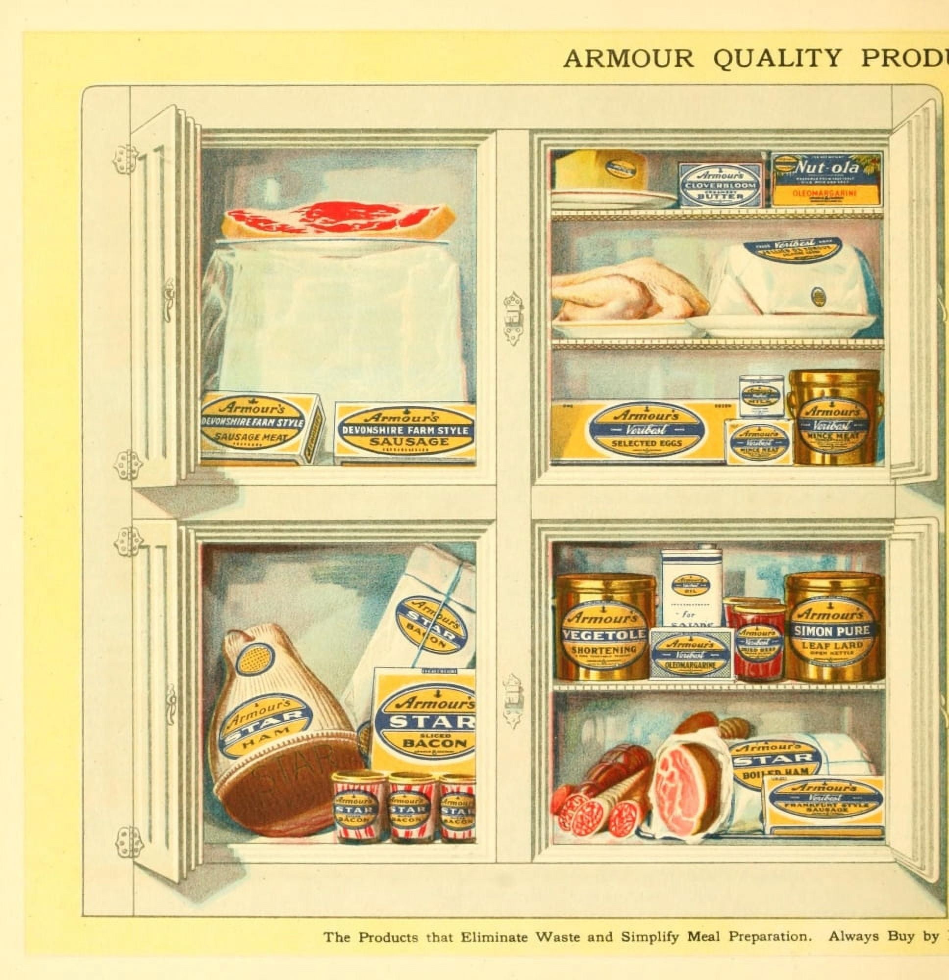 The Business of being a Housewife 1921 Store Cupboard 1 Canvas Art - (18 x 24)