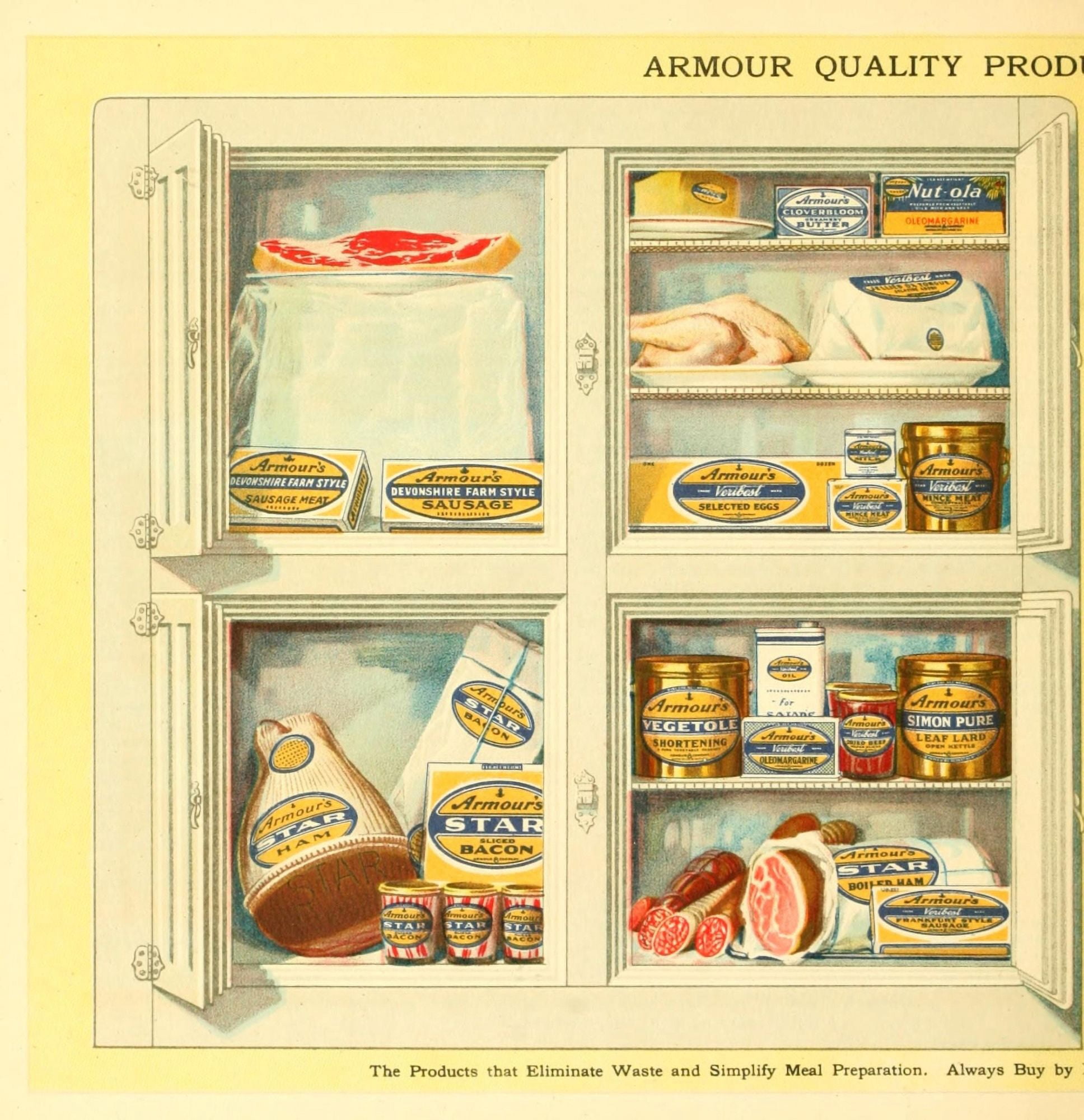 The Business of being a Housewife 1921 Store Cupboard 1 Canvas Art -  (24 x 36)