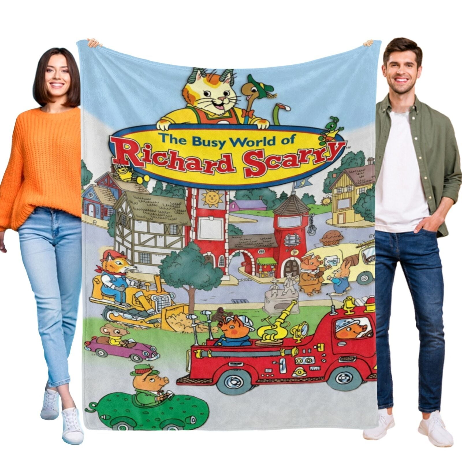 INTIMO Scooby-Doo The Mystery Machine Weihnachtsdecke – Seidig Weich, 127x152 Cm, Plüsch