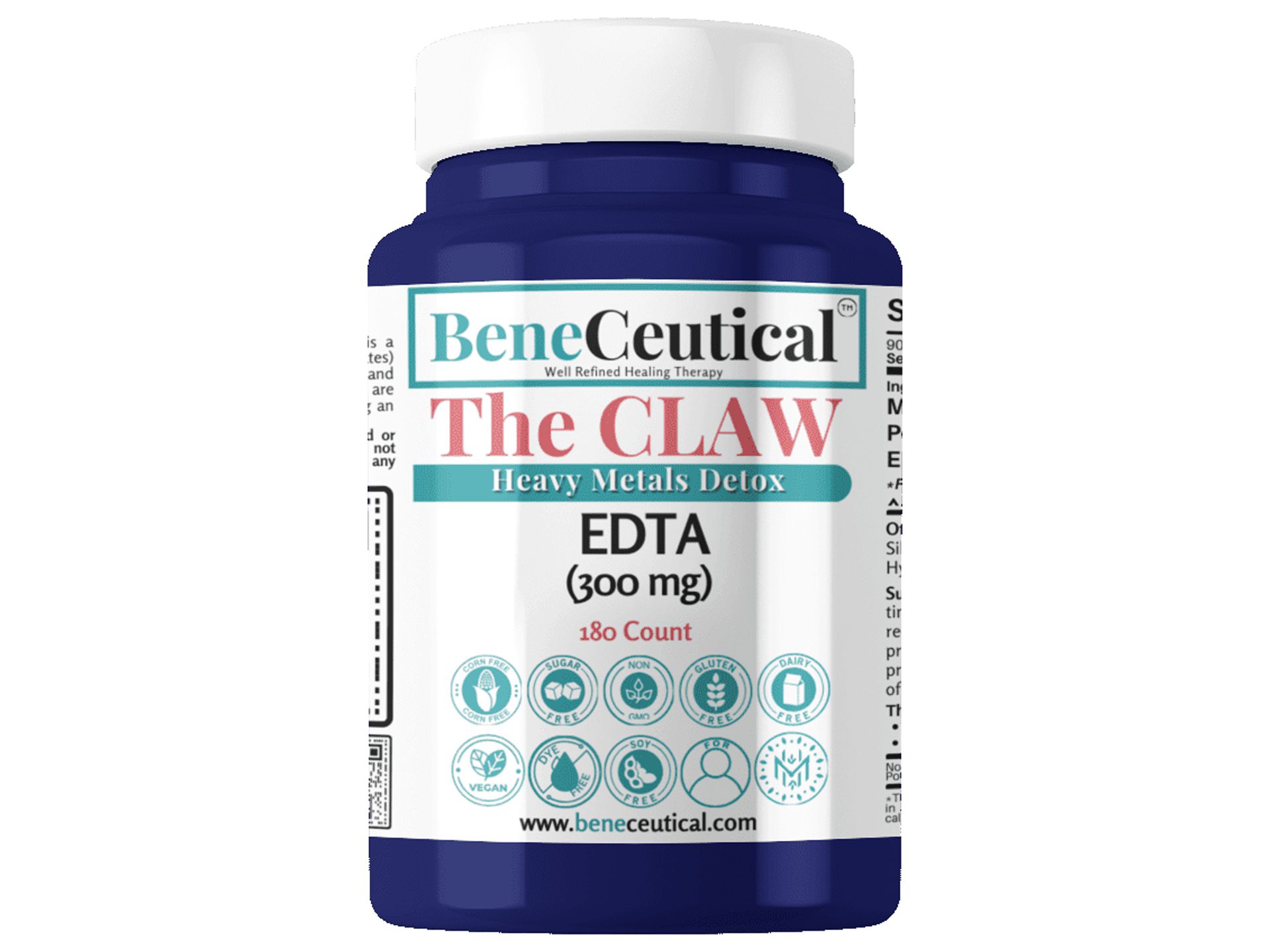 The CLAW Heavy Metals Detox 300mg EDTA