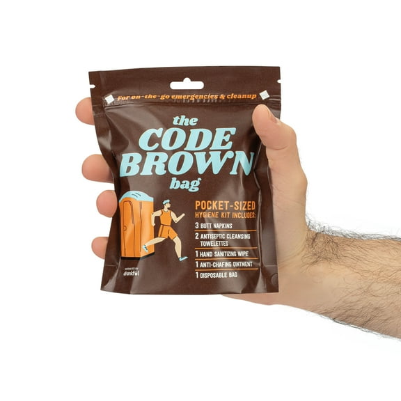 The CODE BROWN BAG, Portable Hygiene Essentials Kit