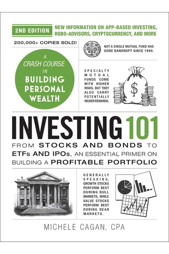 Adams 101 Investing 101, 2nd Edition: From Stocks and Bonds to Etfs and Ipos, an Essential Primer on Building a Profitable Portfol, (Hardcover)