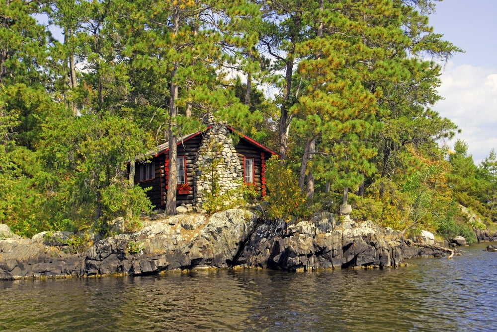 The Cabin Canvas Art - Doug Ohman (24 x 17)