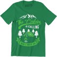 thumbnail image 1 of The Cabin Is Calling And I Must Go - Funny Camping Traveler Men's Lake T-Shirt, 1 of 4