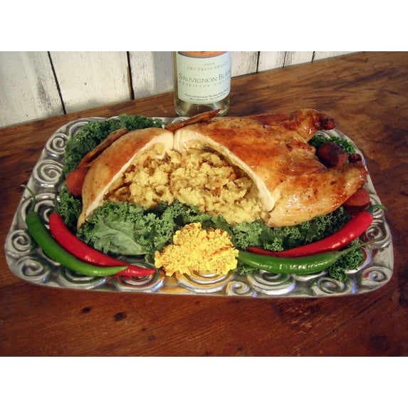The Cajun Turkey Co. Boneless Chicken Stuffed with Cornbread Dressing
