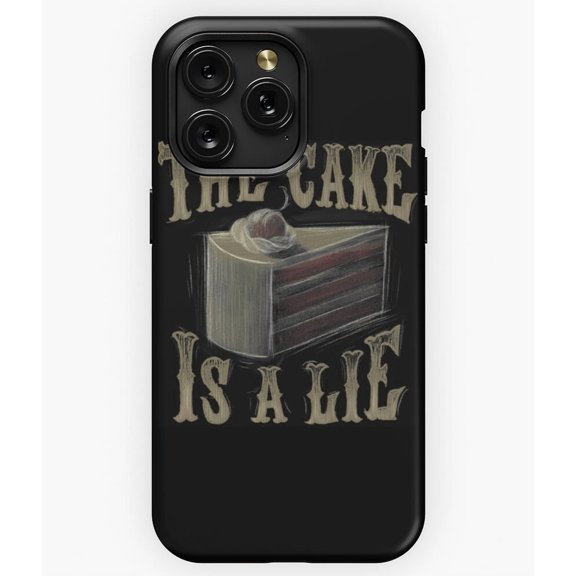 The Cake Is A Lie Video Game Portal Funny Joke A3655&nbsp;Phone Case for iPhone 11 to 17 Pro Max