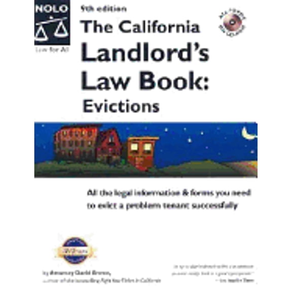 Pre-Owned The California Landlord's Law Book: Evictions (CALIFORNIA LANDLORD'S LAW BOOK VOL 2 : EVICTIONS) (Paperback) 087337780X 9780873377805