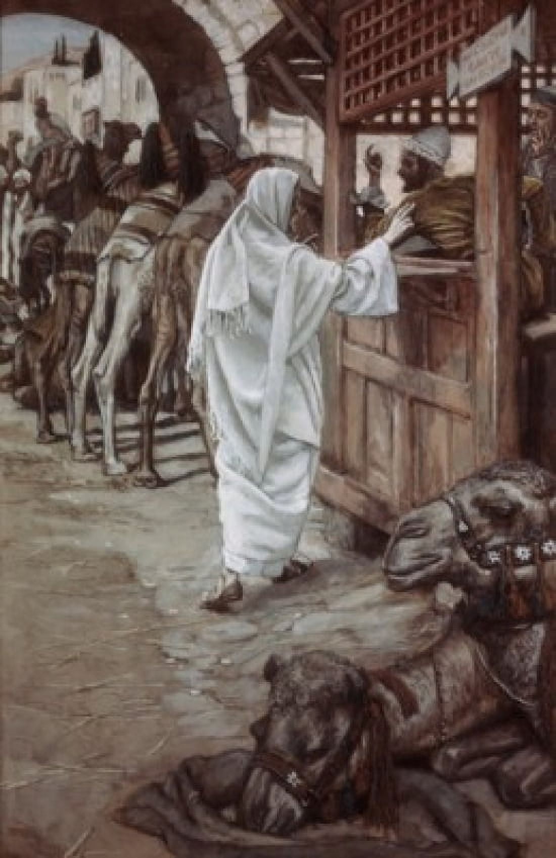 The Calling of Matthew James Tissot (1836-1902 French) Canvas Art - James Tissot (18 x 24)