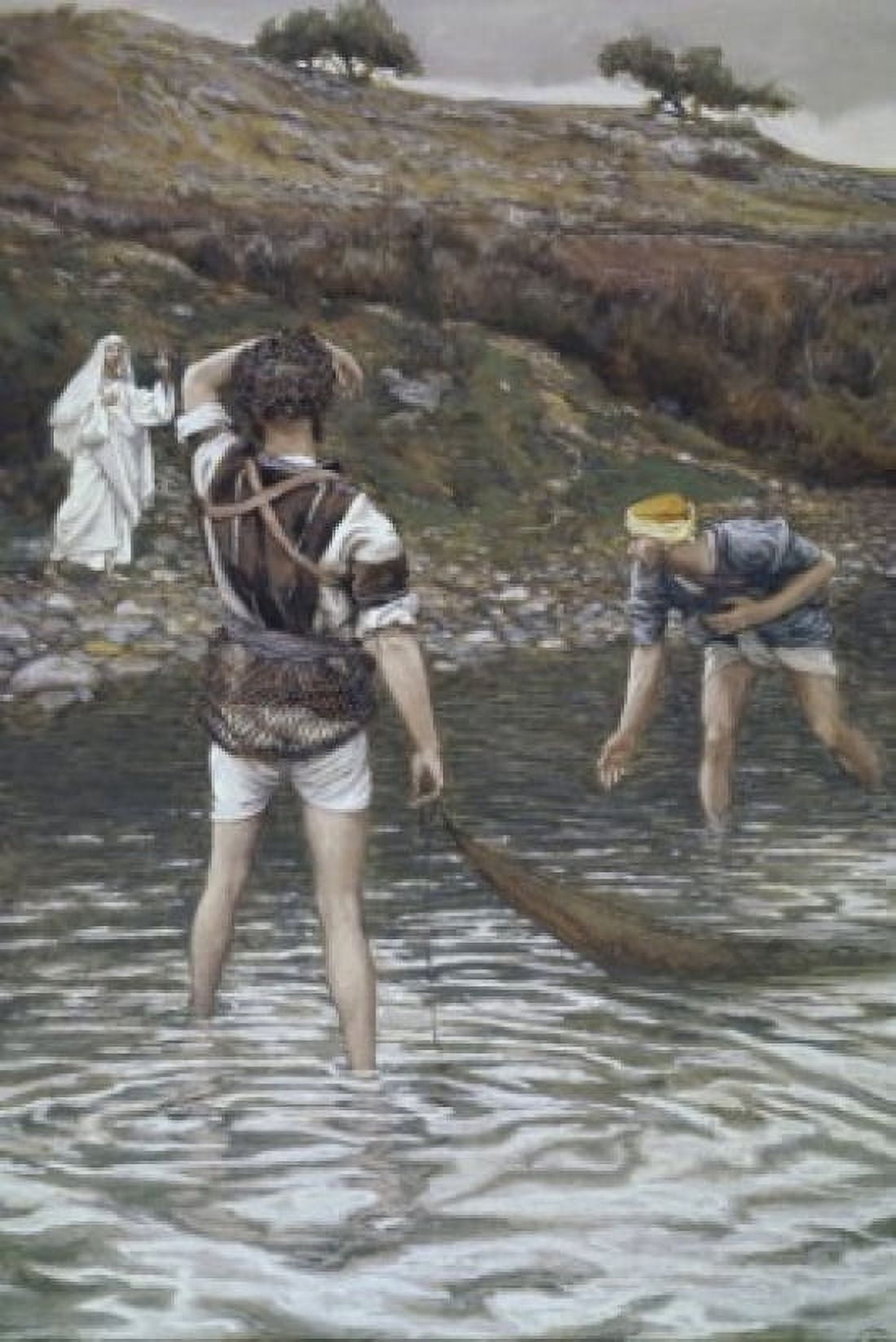 The Calling of Peter & Andrew James Tissot (1836-1902 French) Canvas Art - James Tissot (18 x 24)