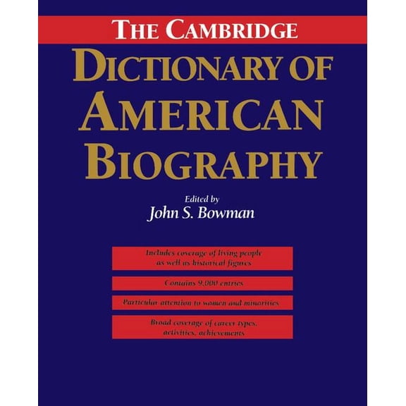 The Cambridge Dictionary of American Biography, (Hardcover)
