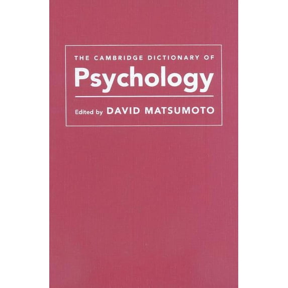 The Cambridge Dictionary of Psychology, (Hardcover)