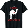 thumbnail image 1 of The Camel Whisperer - Spirit Animal Camel T-ShirtMen's and women's gift, black and white T-shirt, size: Extra large S-4XL, 1 of 4