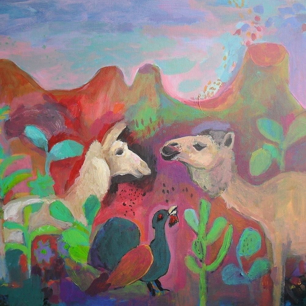 The Camel And The Llama Poster Print By Iria Fernandez Alvarez the-camel-and-the-llama-poster-print-by-iria-fernandez-alvarez