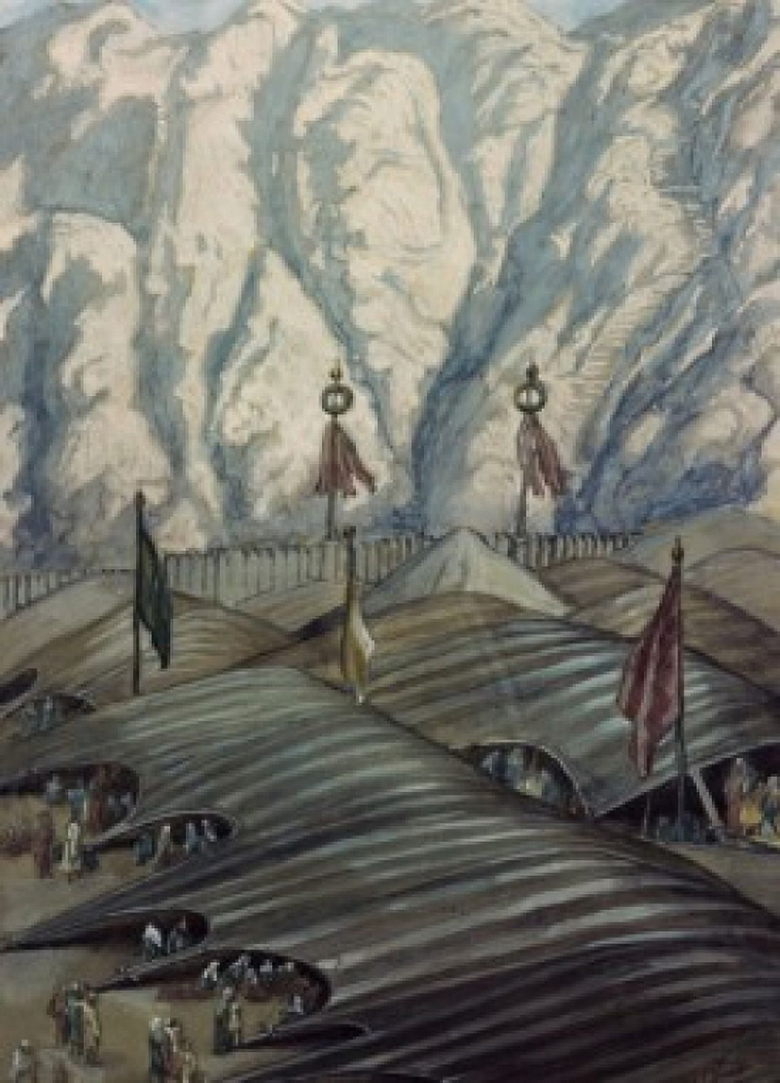 The Camp Before Sinai James J Tissot (1836-1902 French) Jewish Museum New York Canvas Art - James Tissot (18 x 24)