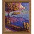 thumbnail image 1 of The Canal near St. Tropez 28x34 Large Gold Ornate Wood Framed Canvas Art by Henri-Edmond Cross, 1 of 2