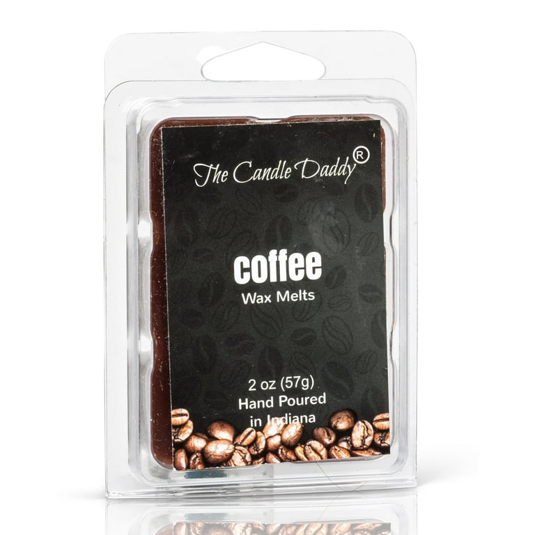 The Candle Daddy Coffee Scented Melt- Maximum Scent Wax Cubes/Melts- 1 Pack  -2 Ounces- 6 Cubes 