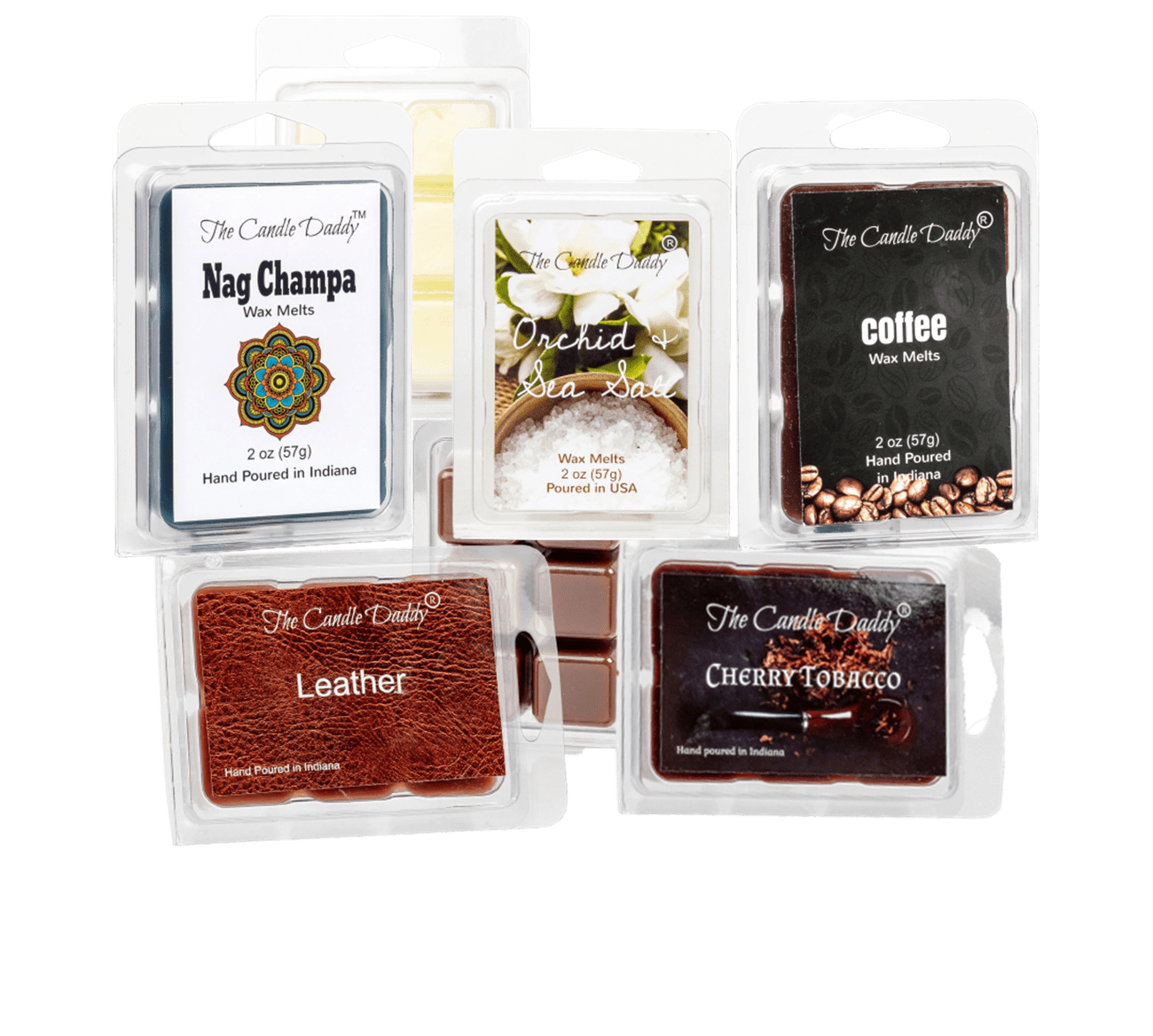 The Candle Daddy's Family Friendly Faves Volume I - 5 Pack of Wax Melts - 30 Total Cubes - 10 Total Ounces