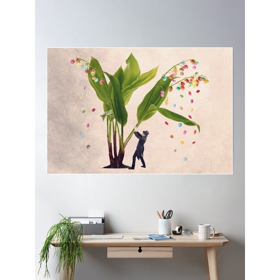 The Candy Shaker Poster Wall Art, Modern Wall Decor For Living Room Bedroom, 8x12 UNFRAMED